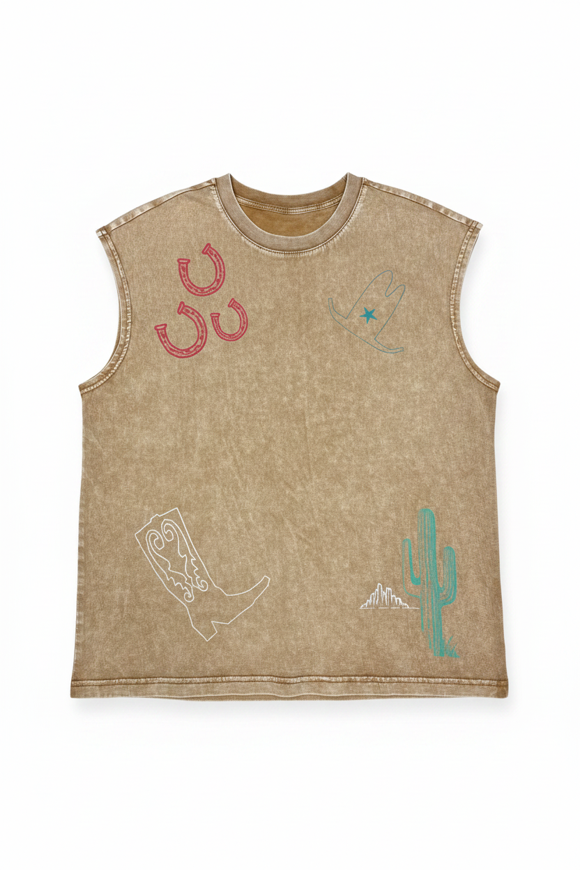 VR3 TAN WESTERN ELEMENTS TANK  (7 PIECE- WOMEN)