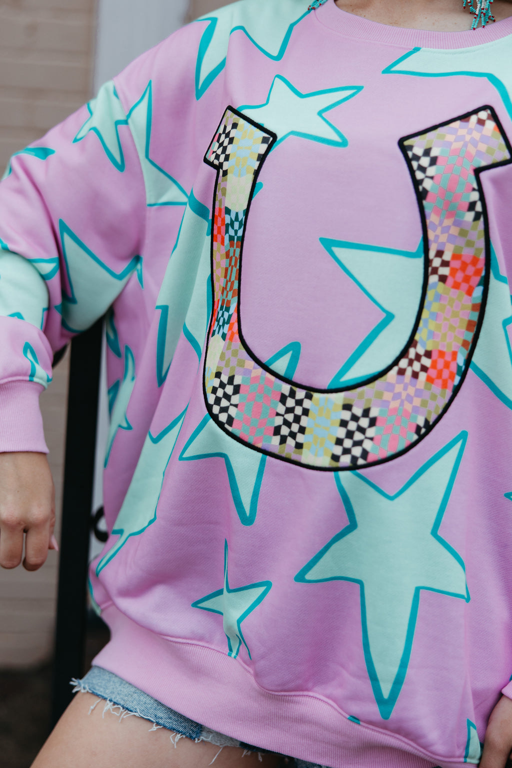 VR2511 PINK STAR HORSESHOE