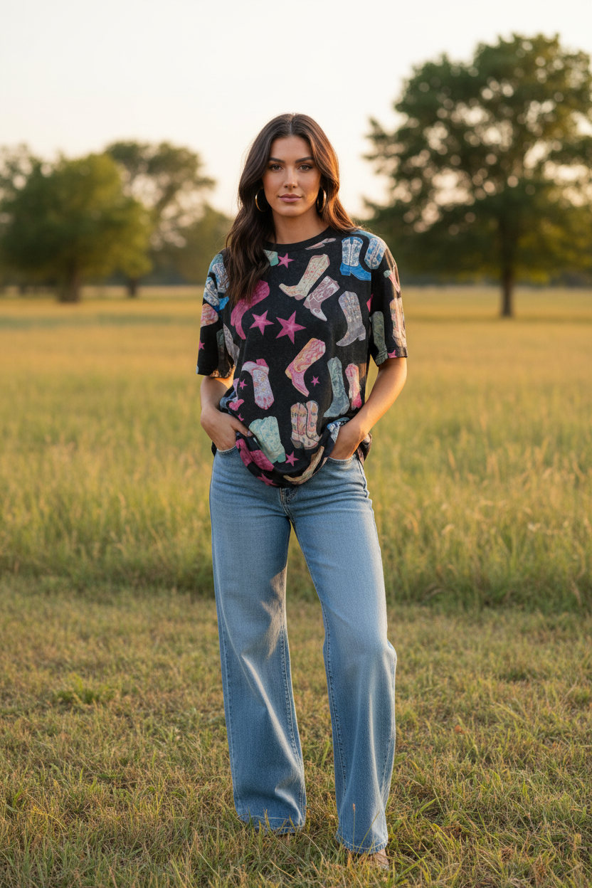 VR1 ALL OVER BOOT TEE (6 PIECE- WOMEN)