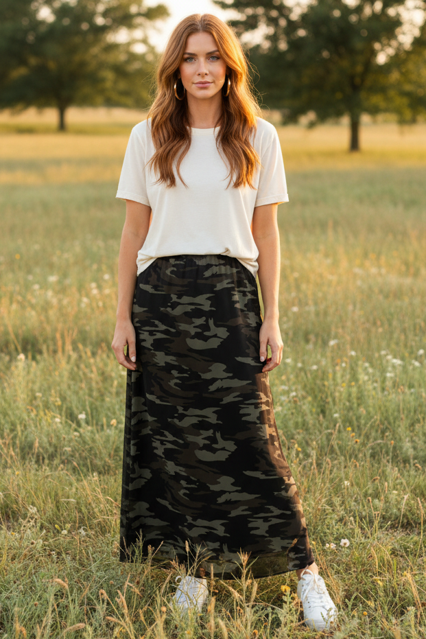 VR401 CAMO MESH SKIRT (OPEN)