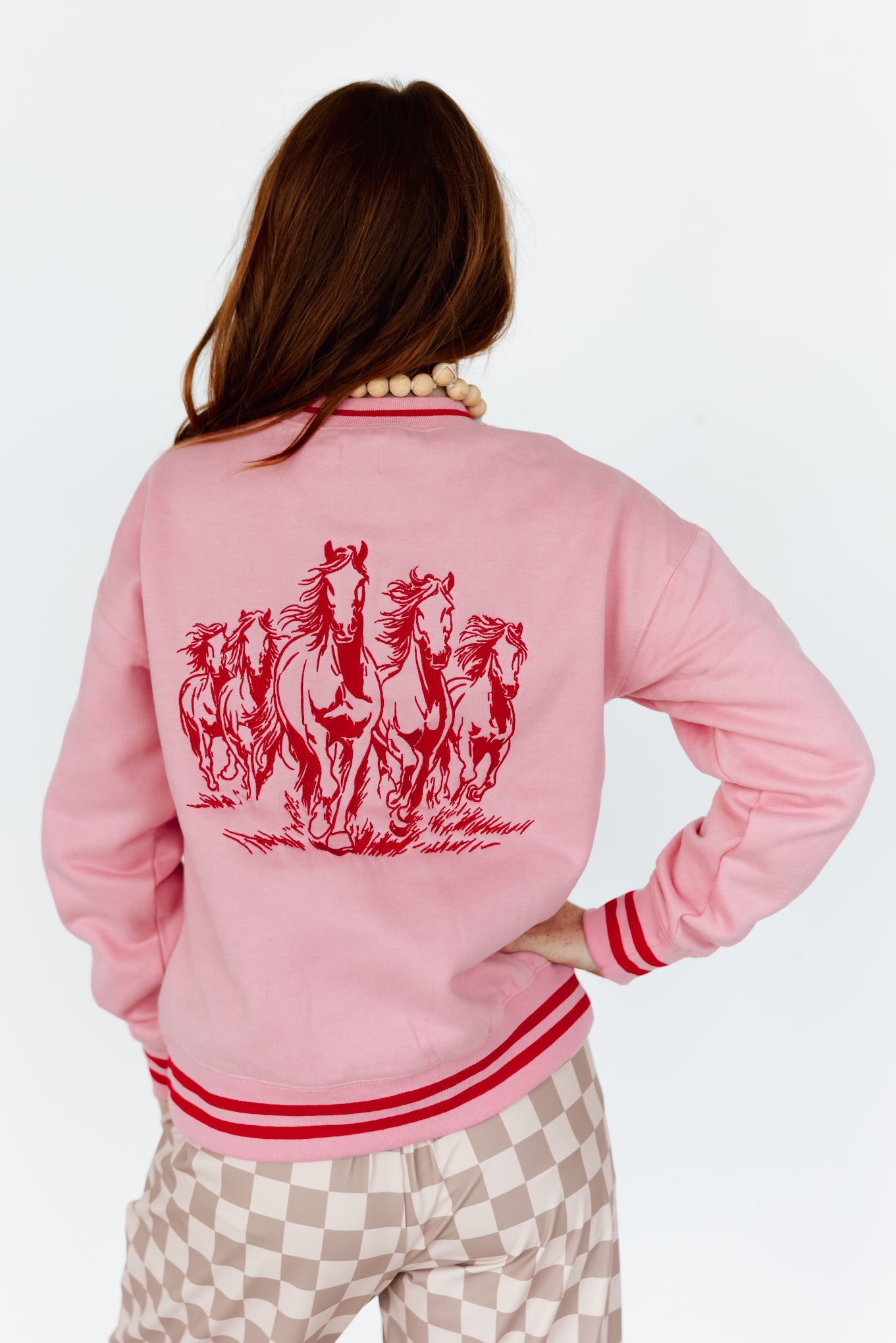 VR200 PINK VR RUNNING HORSE SWEATSHIRT (6 PIECE WOMEN)
