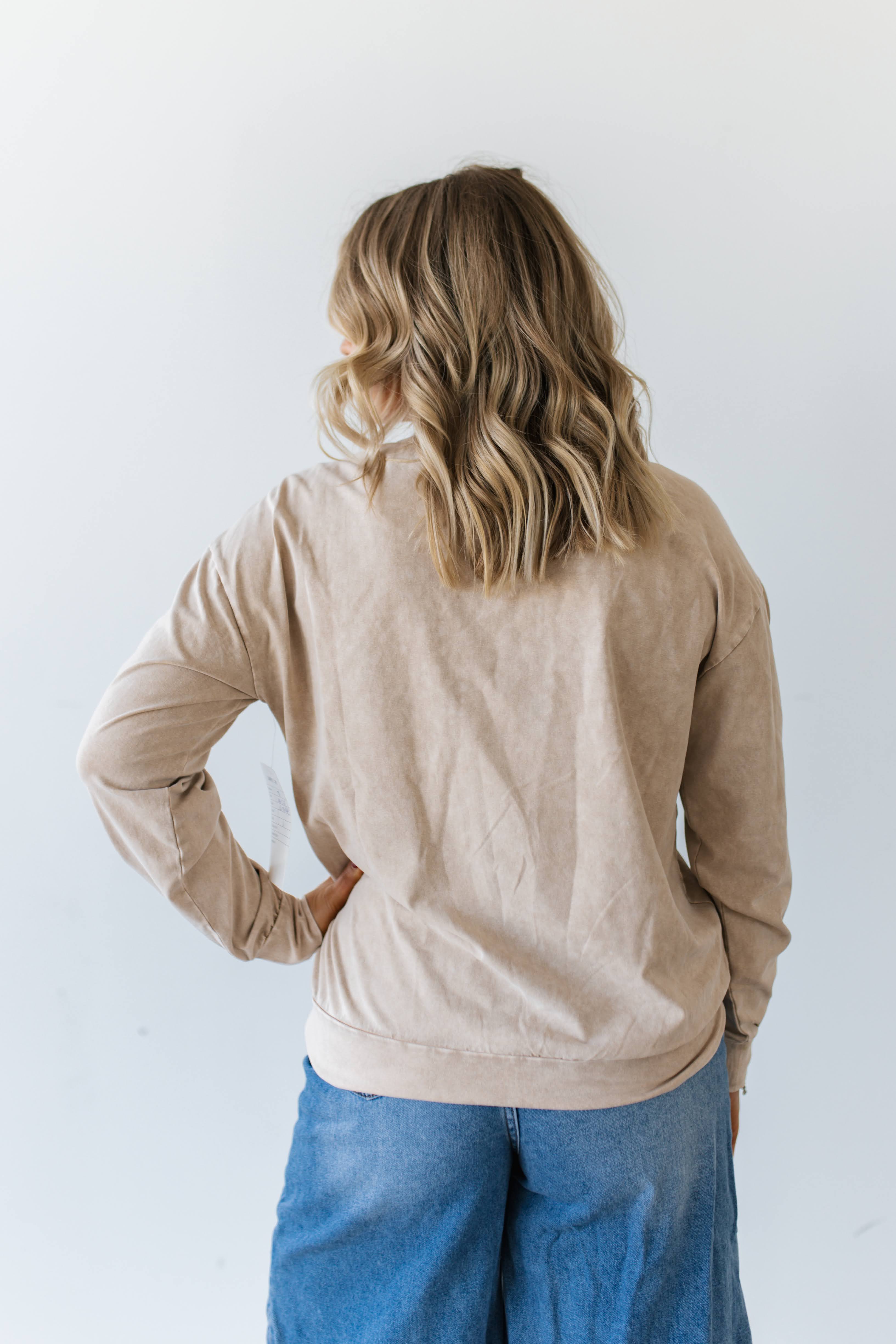 VR424_TOP OATMEAL STEER CHASE TOP (7 PIECE)