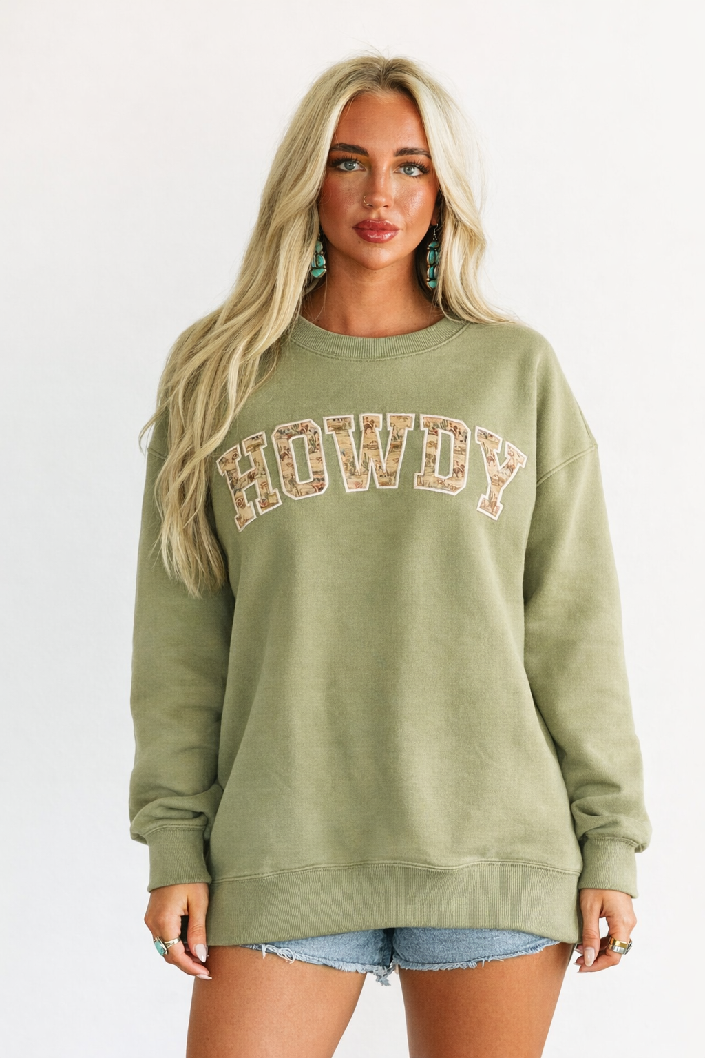 VR202 GREEN HOWDY SWEATSHIRT(7 PIECE- WOMEN)
