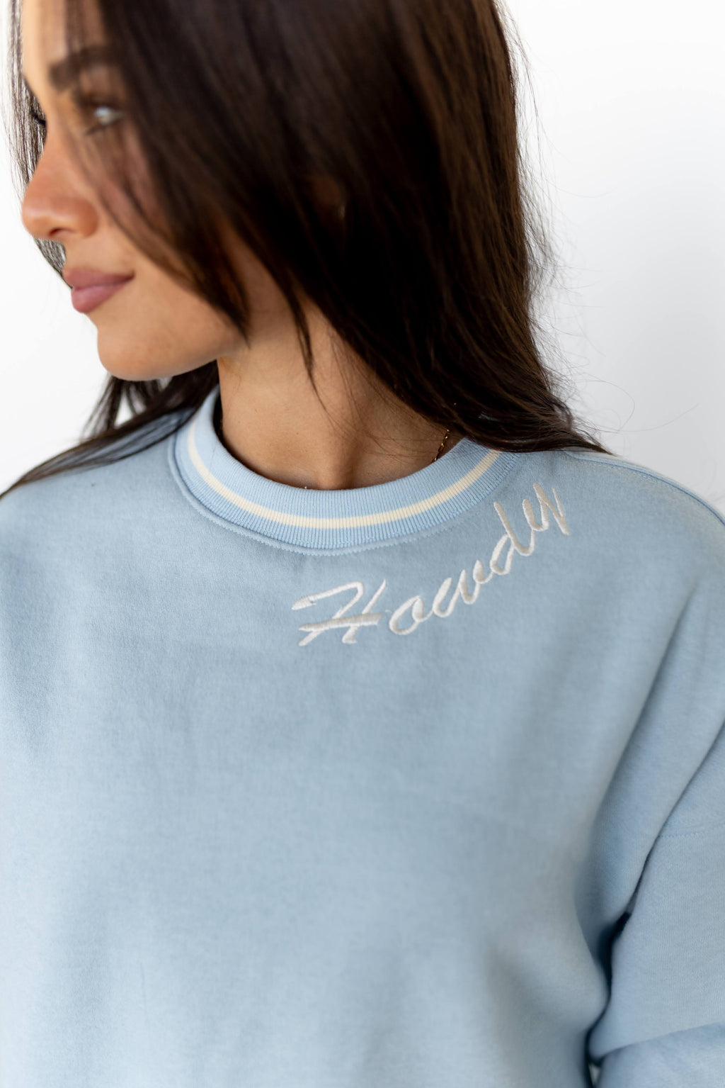 VR200 BLUE  HOWDY SWEATSHIRT (OPEN)