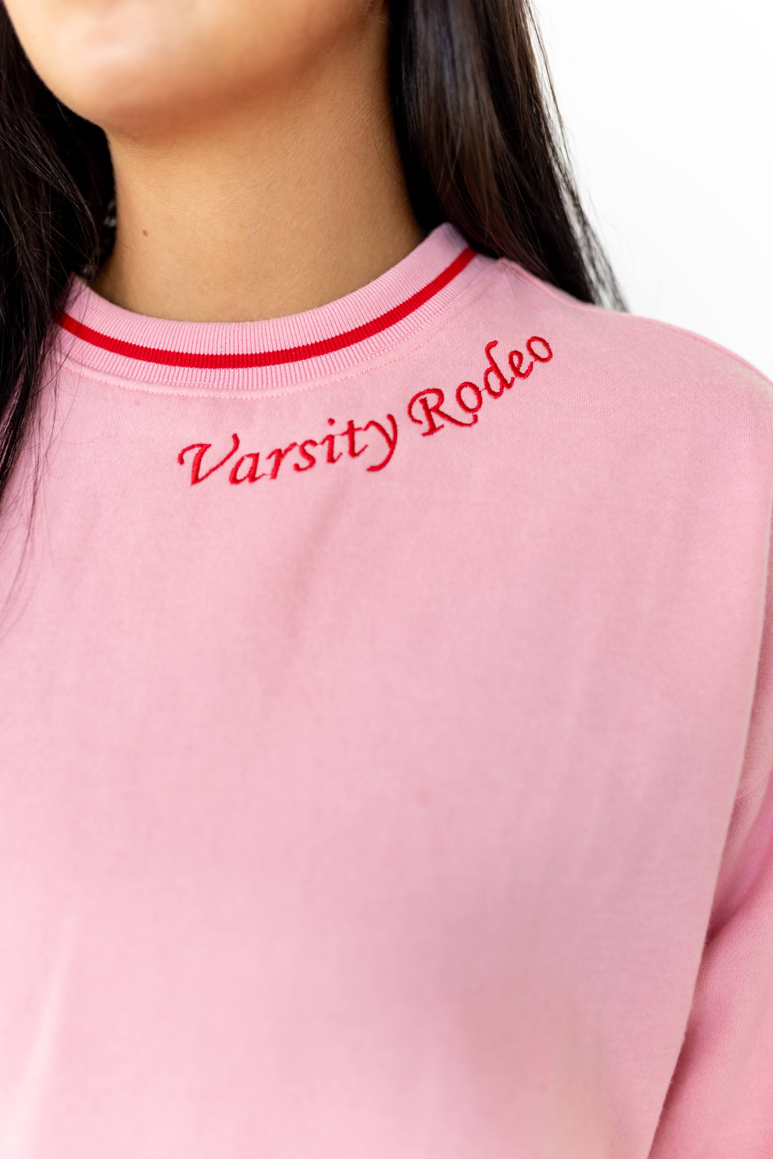 VR200 PINK VR RUNNING HORSE SWEATSHIRT (TWEEN)