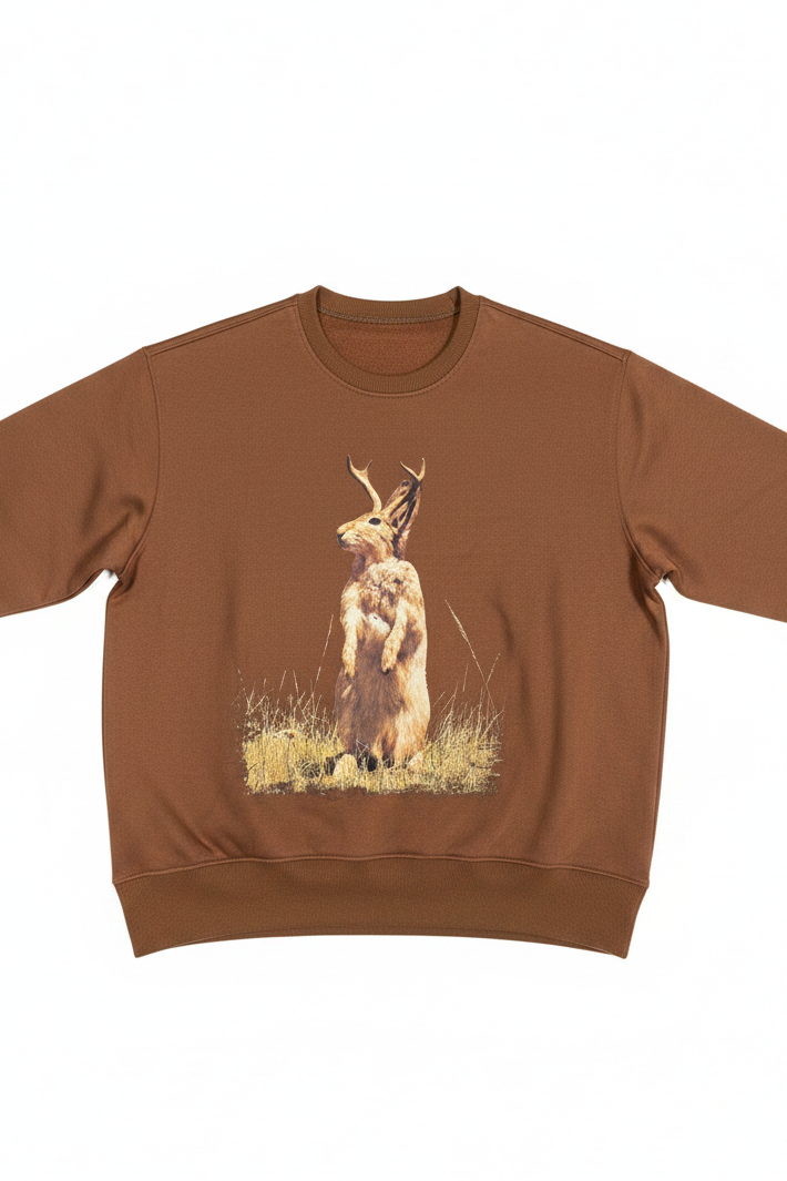 BROWN JACKALOPE SWEATSHIRT
