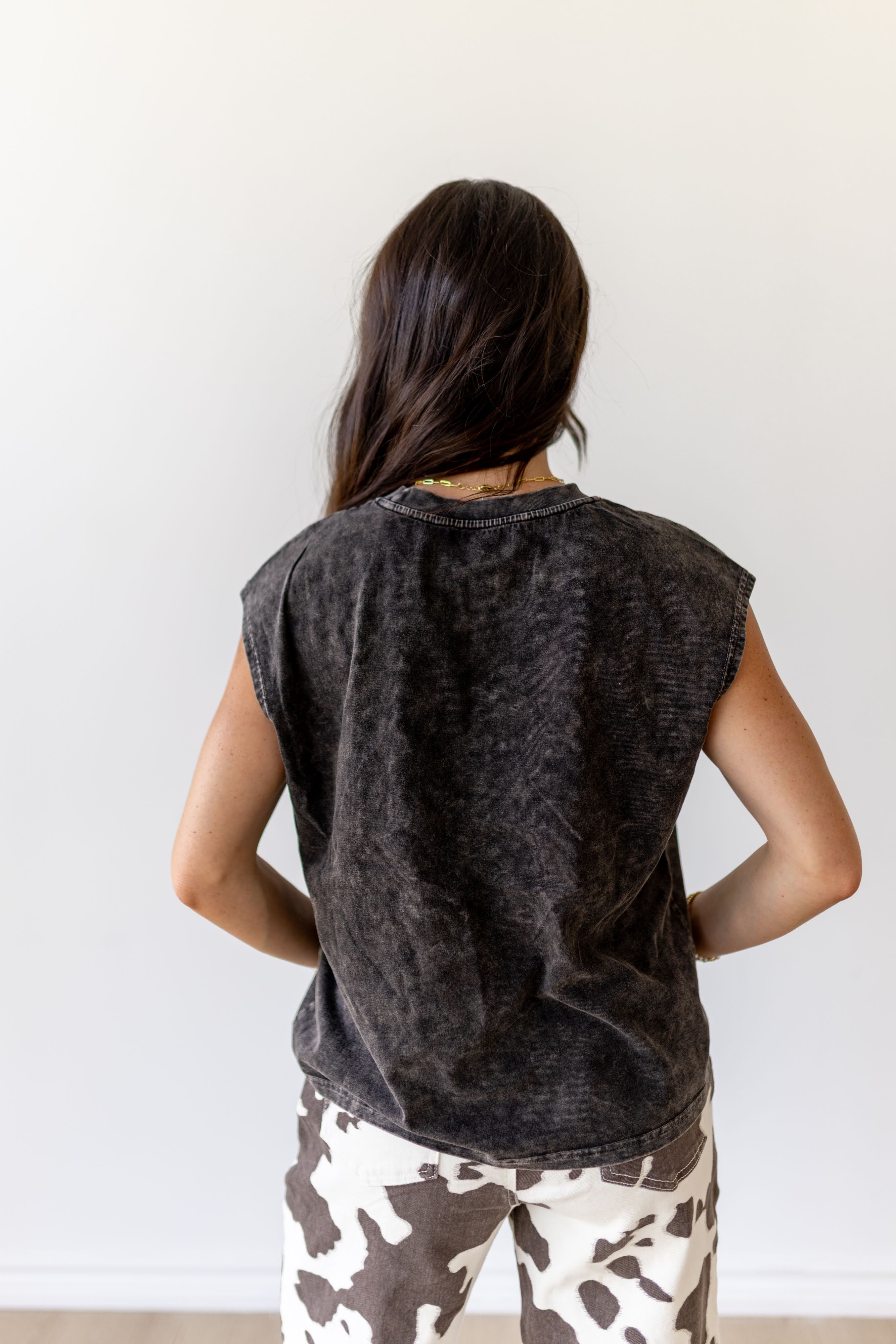 VR3 HOWDY VINTAGE BLACK TANK (TWEEN)