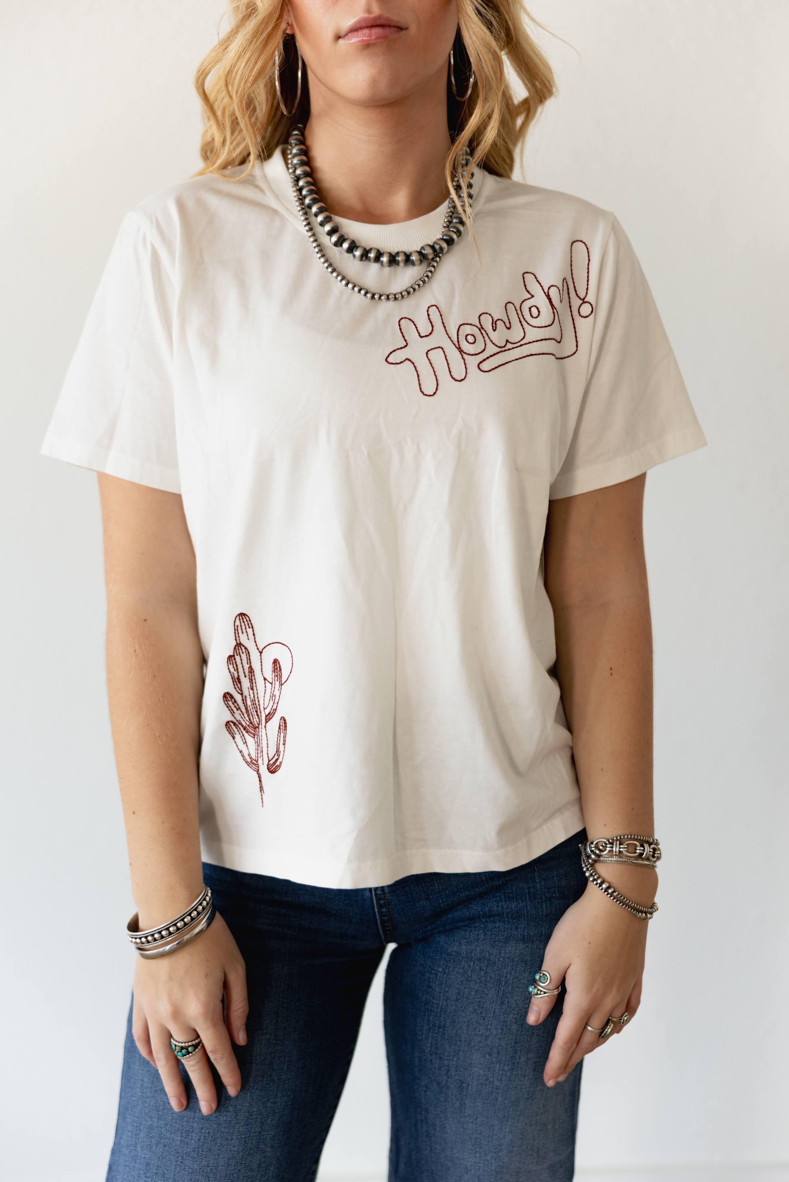 VR1401 HOWDY CACTUS EMBROIDERY TEE (7 PIECE)