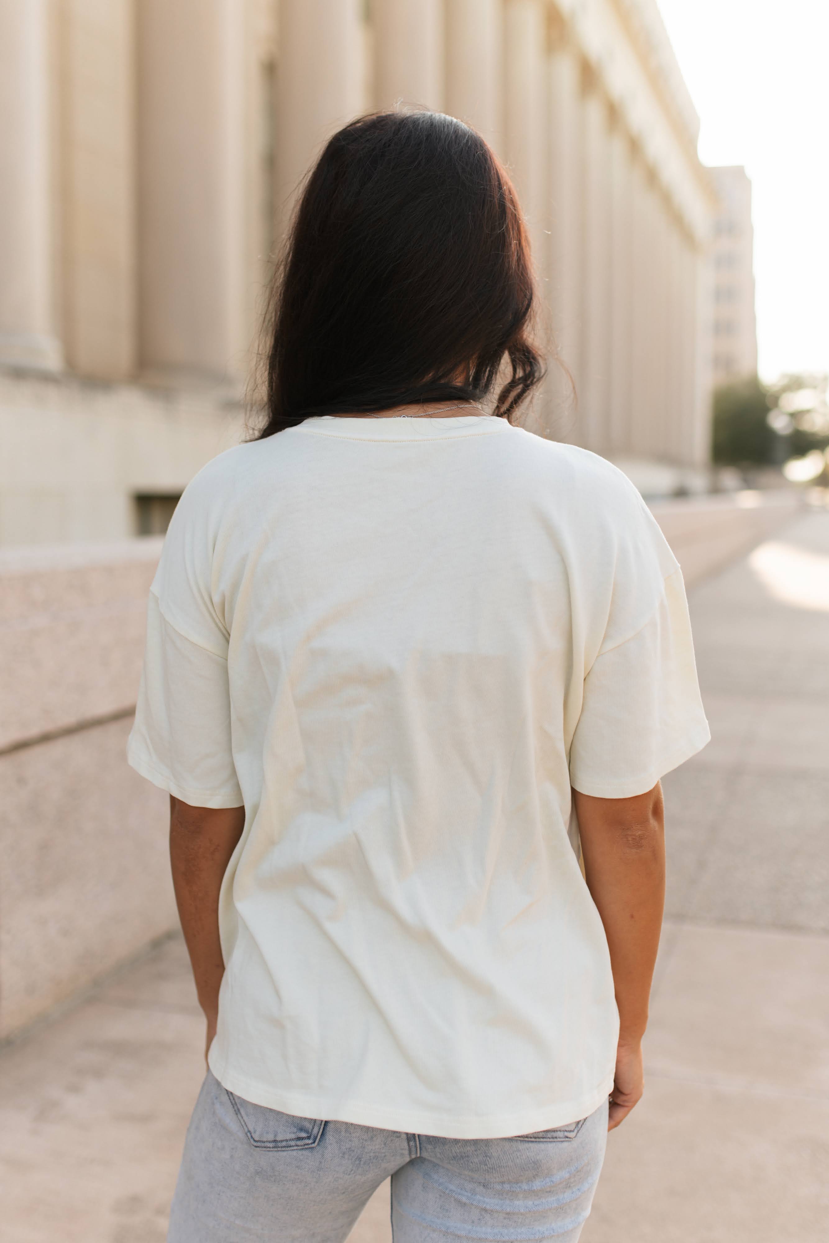 VR312 SUNDAZED & WESTERN RAISED GRAPHIC TEE