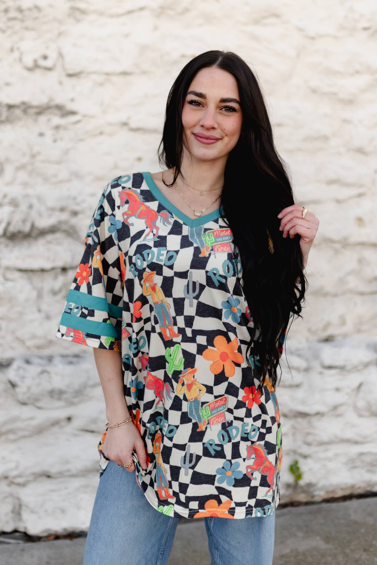 VR2 CHECKERED COWBOY JERSEY (7 PIECE- WOMEN)