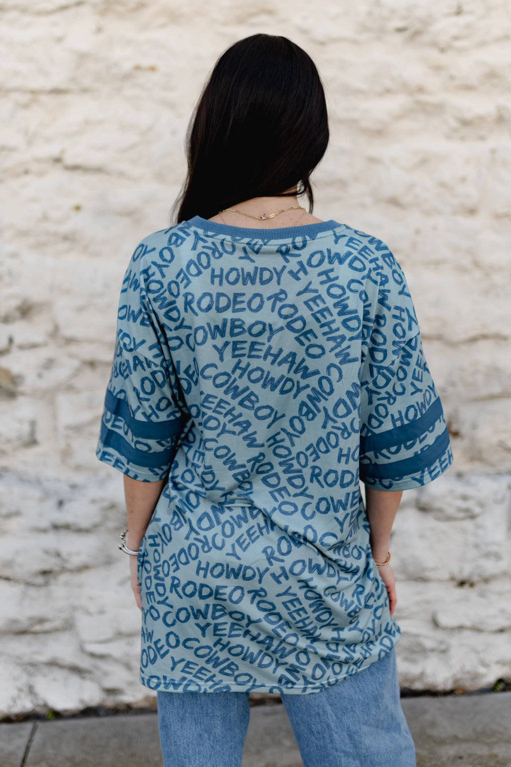 VR2 HOWDY COWBOY TEXT JERSEY  (7 PIECE- WOMEN)