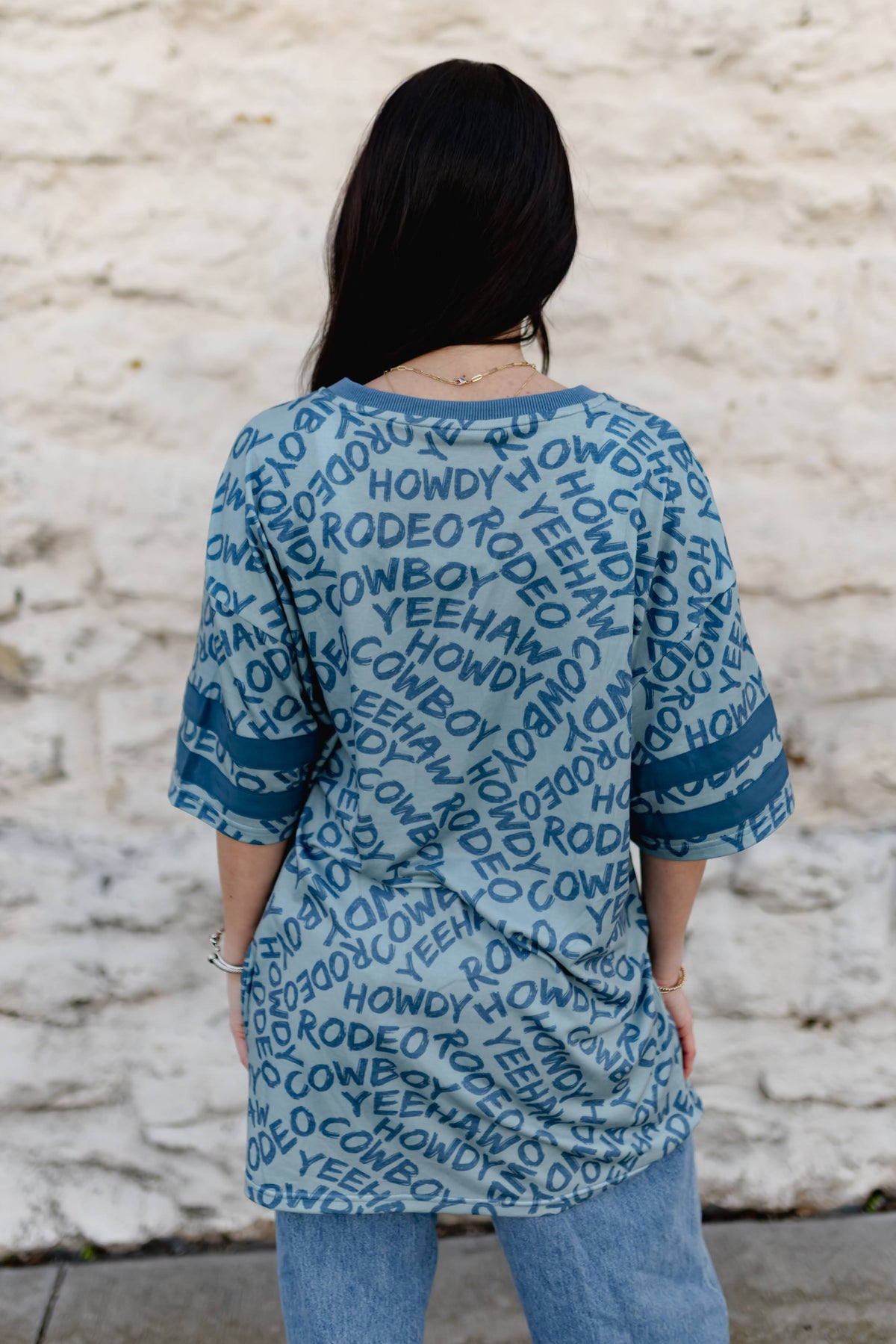 VR2 HOWDY COWBOY TEXT JERSEY  (7 PIECE- WOMEN)
