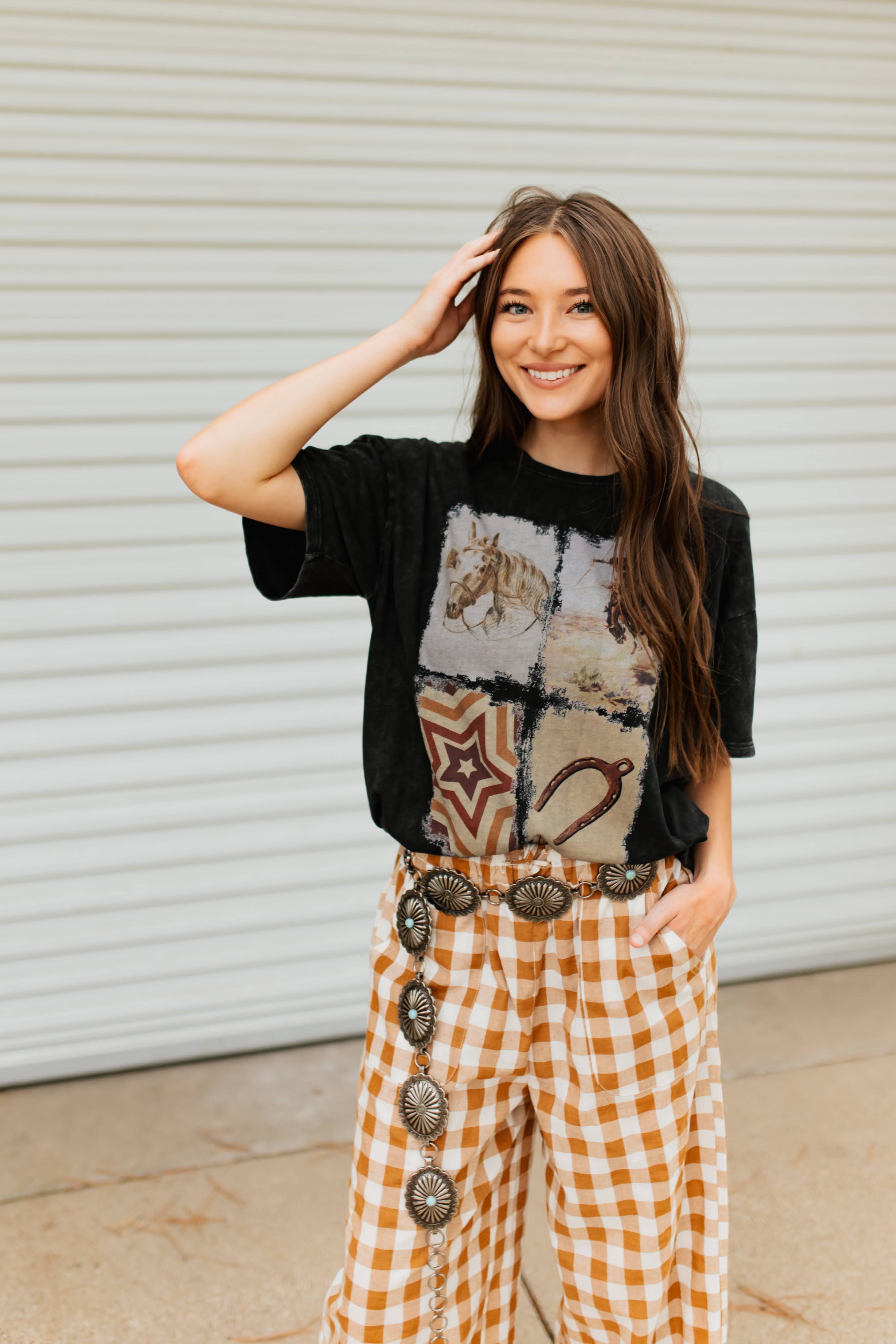 VR2 SQUARE COLLAGE GRAPHIC TEE(7 PIECE WOMEN)