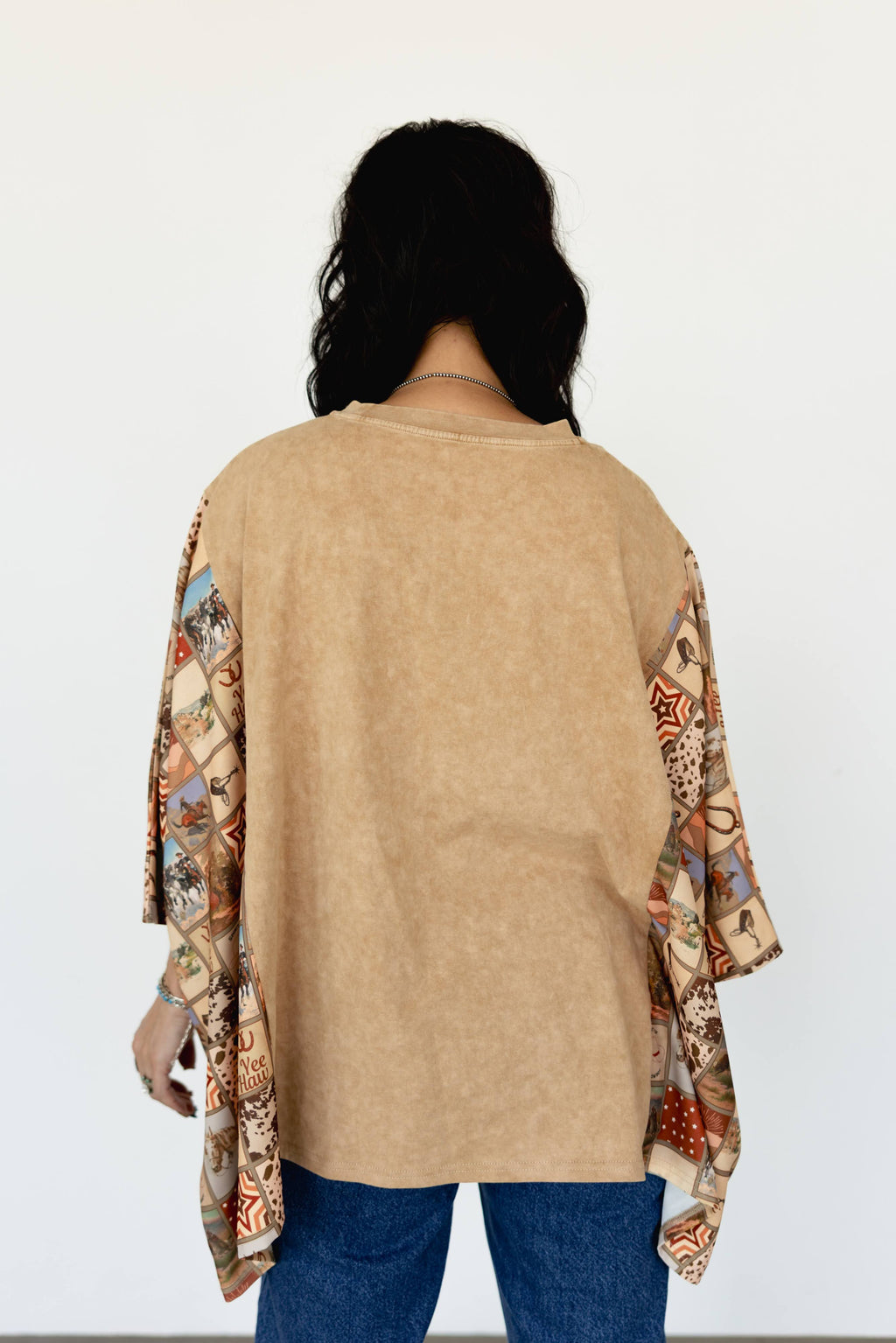 VR108 PONCHO- STAR COWBOY (ONE SIZE)