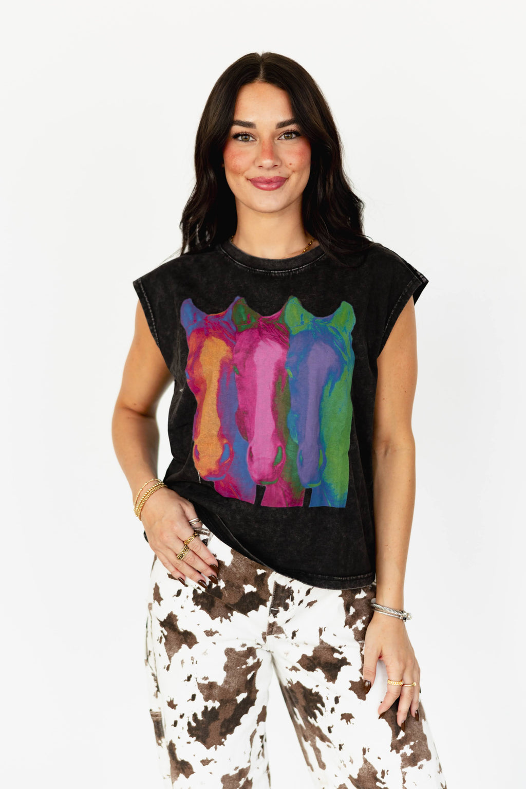 VR3 TRIPLE NEON HORSE TEE (7 PIECE- WOMEN)