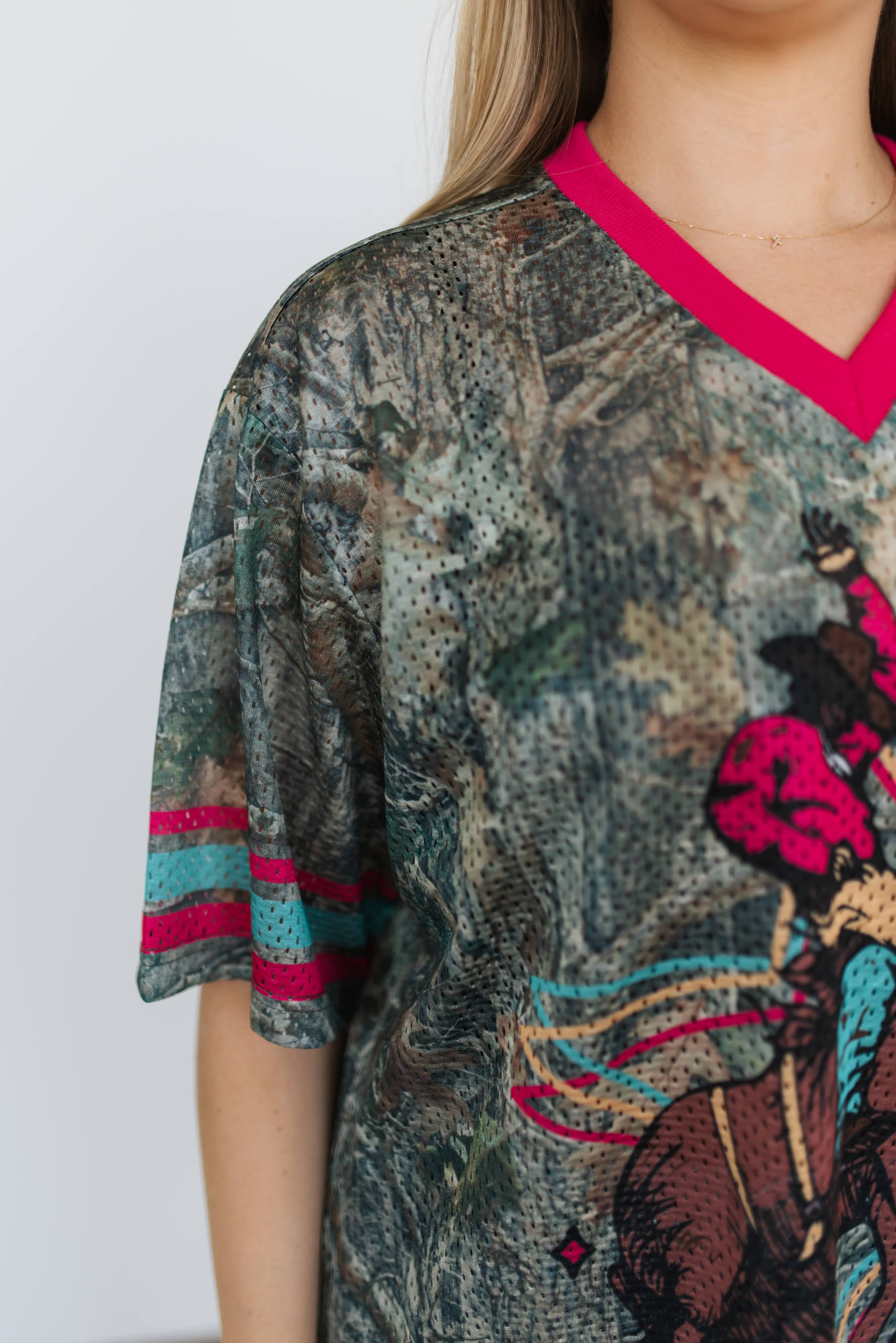 VR2 PINK CAMO COWBOY JERSEY PINK