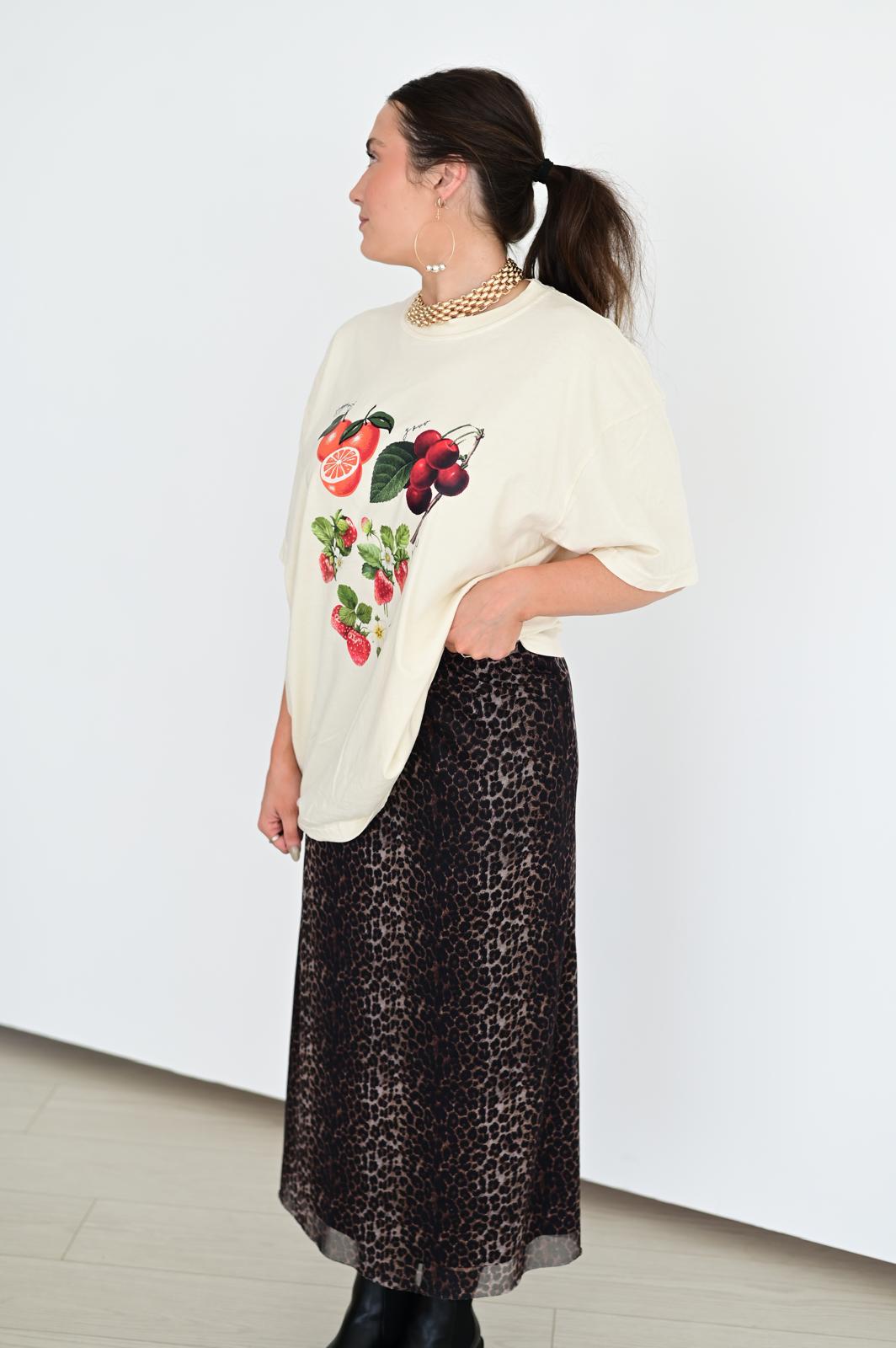 SR VR401 CHEETAH MESH MAXI SKIRT (6 Piece)