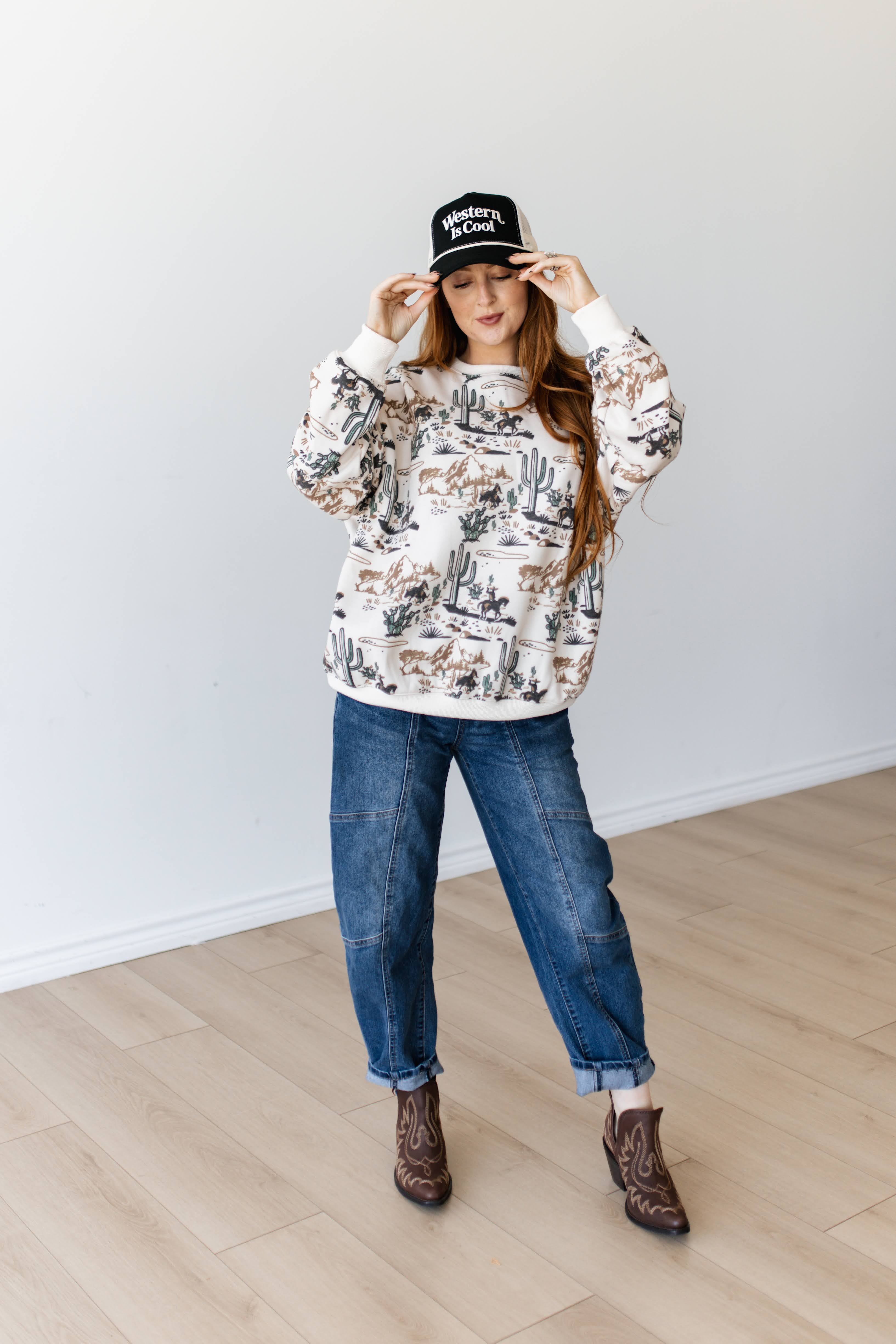 VR202 IVORY DESERT CACTUS PULL OVER (7 PIECE)