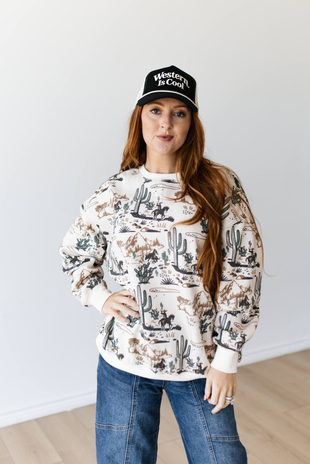 VR202 IVORY DESERT CACTUS PULL OVER (7 PIECE)
