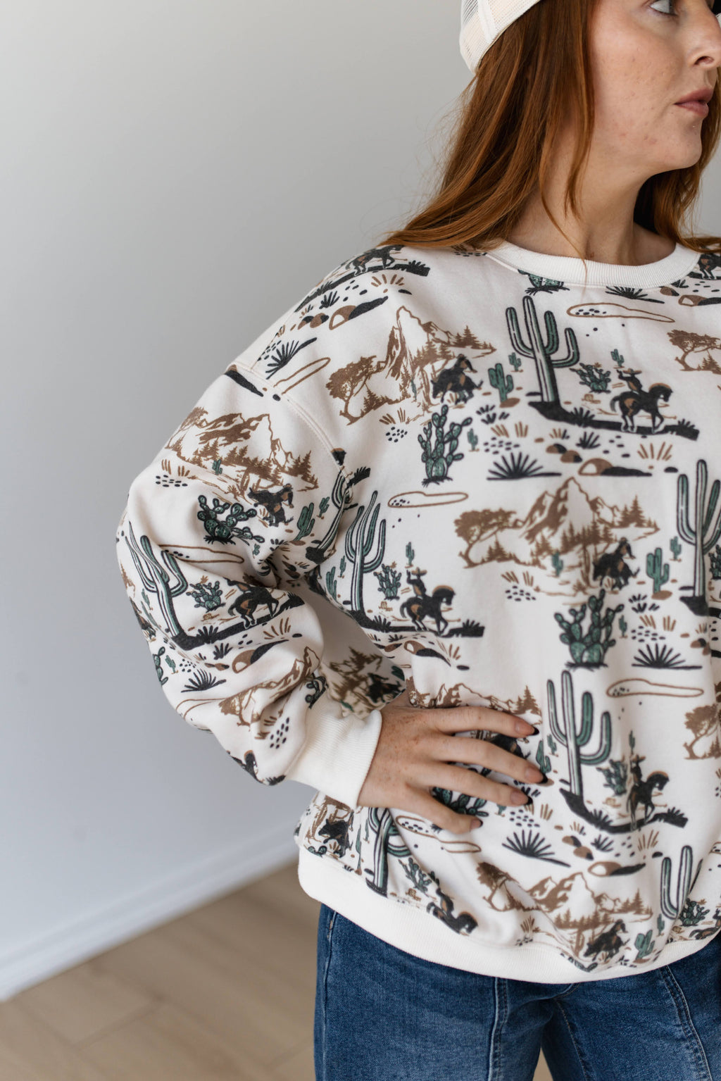 VR202 IVORY DESERT CACTUS PULL OVER (7 PIECE)