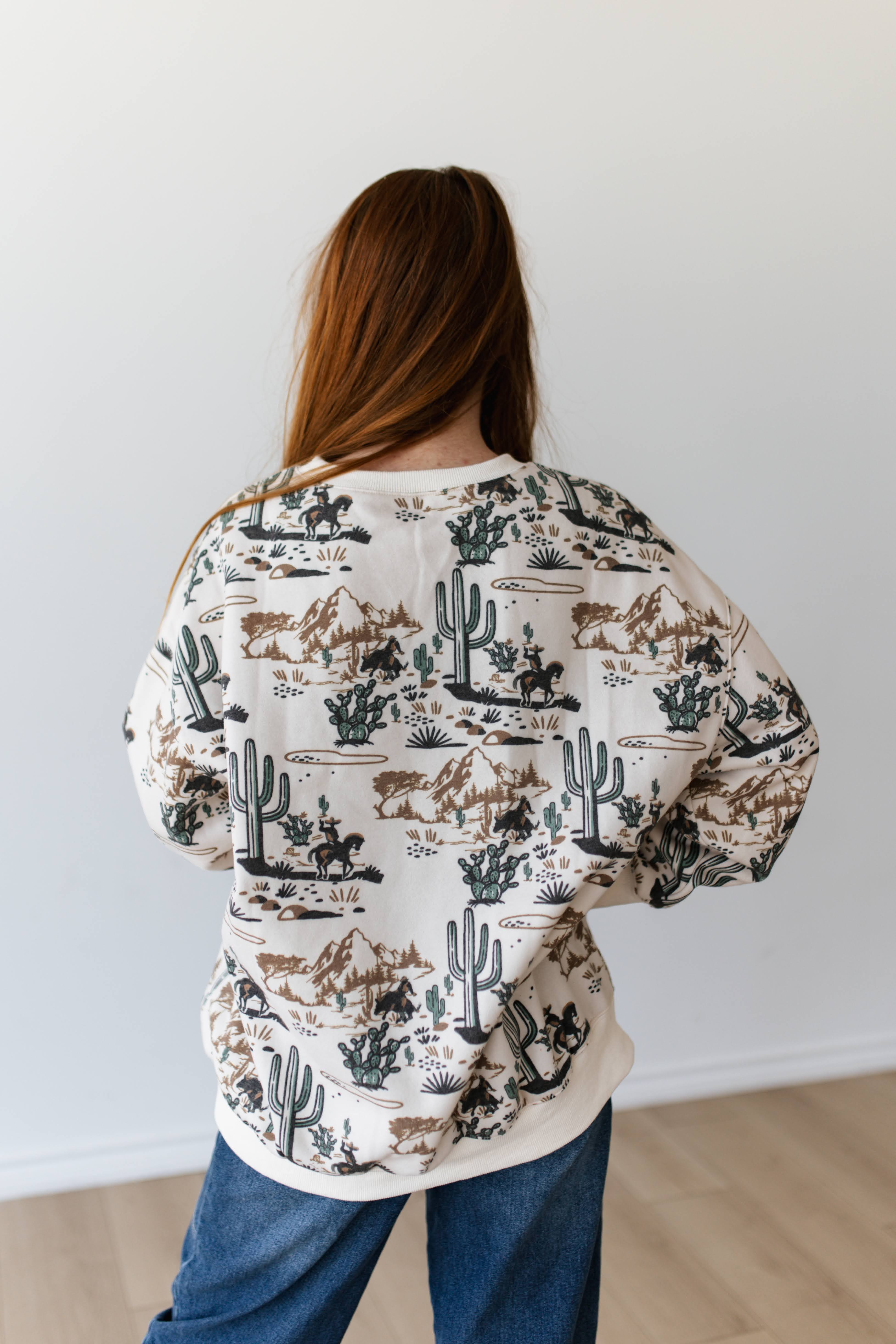 VR202 IVORY DESERT CACTUS PULL OVER (7 PIECE)