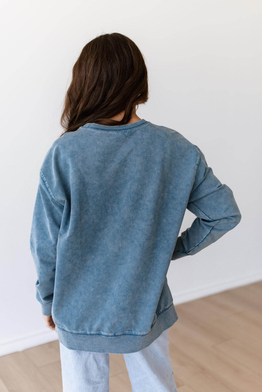 VR2512 BLUE CHICKEN EMBROIDERED SWEATSHIRT ( 7 PIECE)