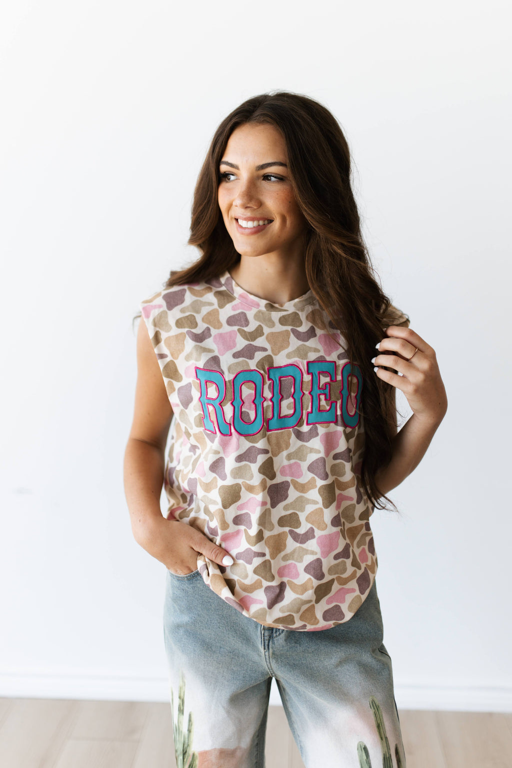 VR3  PINK DUCK CAMO  "RODEO" TANK(7 PIECE- WOMEN)