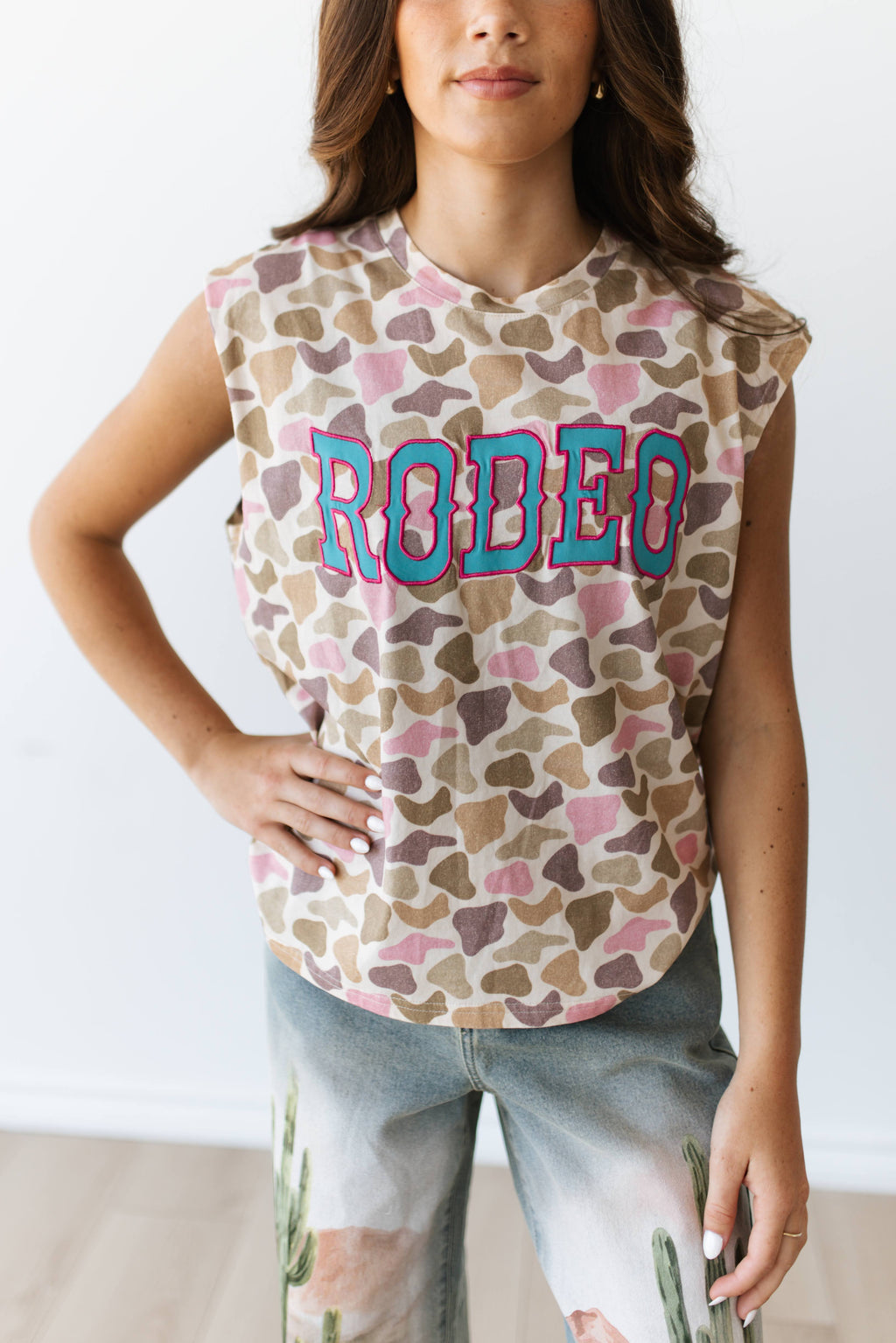 VR3  PINK DUCK CAMO  "RODEO" TANK(7 PIECE- WOMEN)