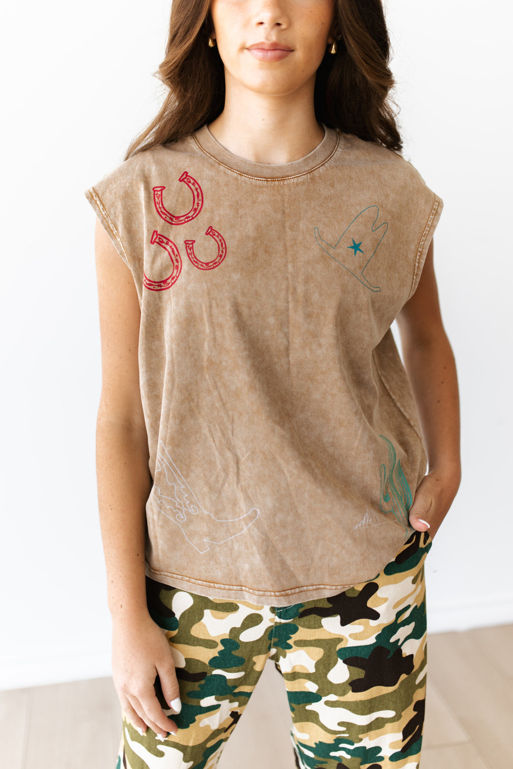 VR3 TAN WESTERN ELEMENTS TANK  (7 PIECE- WOMEN)