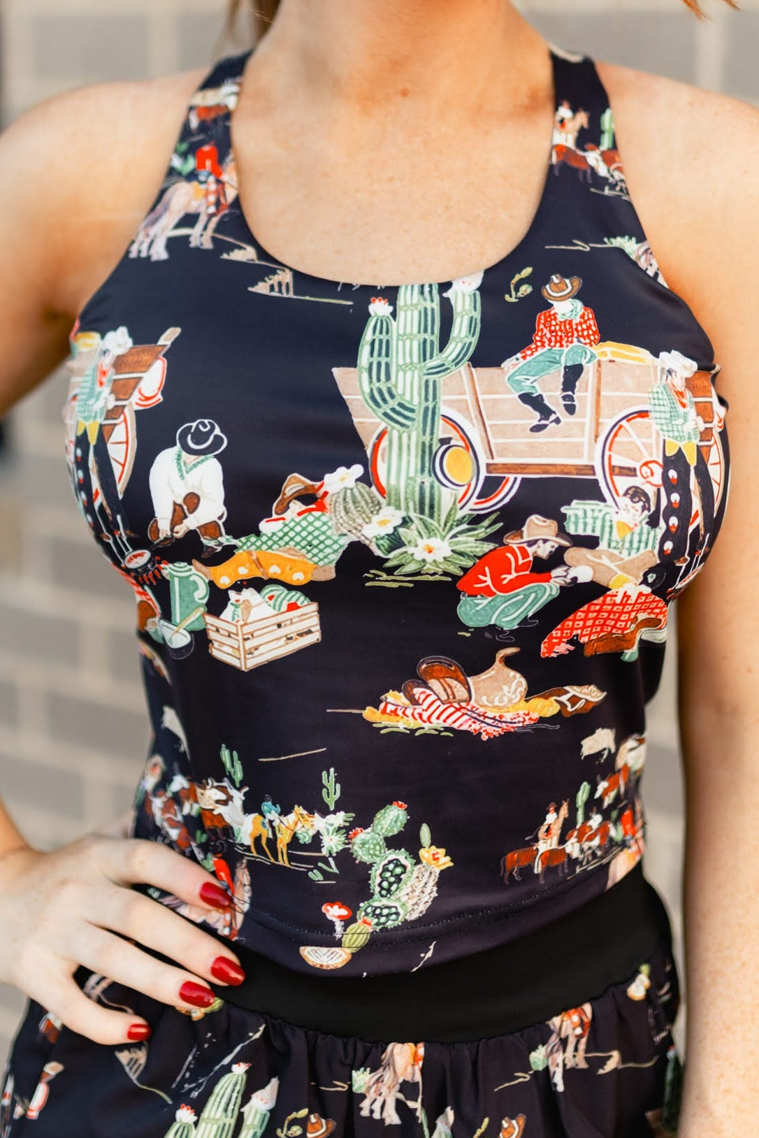 VR982 BLACK WAGON RAZORBACK TANK TOP  (9 Pieces)