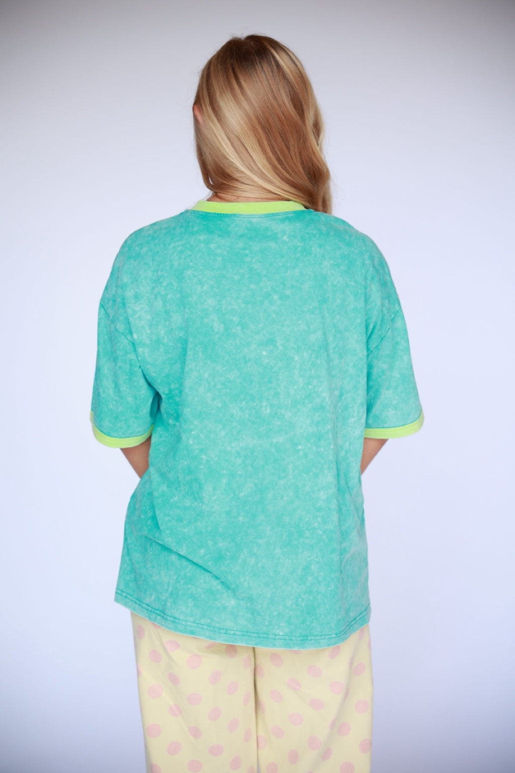 VR1_TURQ LIME ROPING COWBOY STAR_RINGER GRAPHIC TEE ( 7 PIECE)