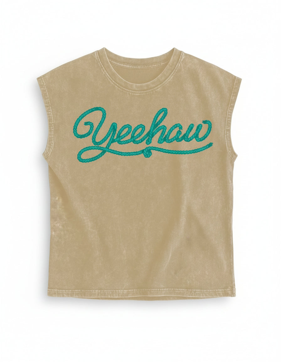 VR3 S113 VINTAGE TAN TURQUOISE YEEHAW TANK (OPEN)